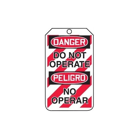 Accuform Caution, PF-Cardstock, 3-1/4 in Width, 1/4 in Height, , 25 PK TMS240CTP